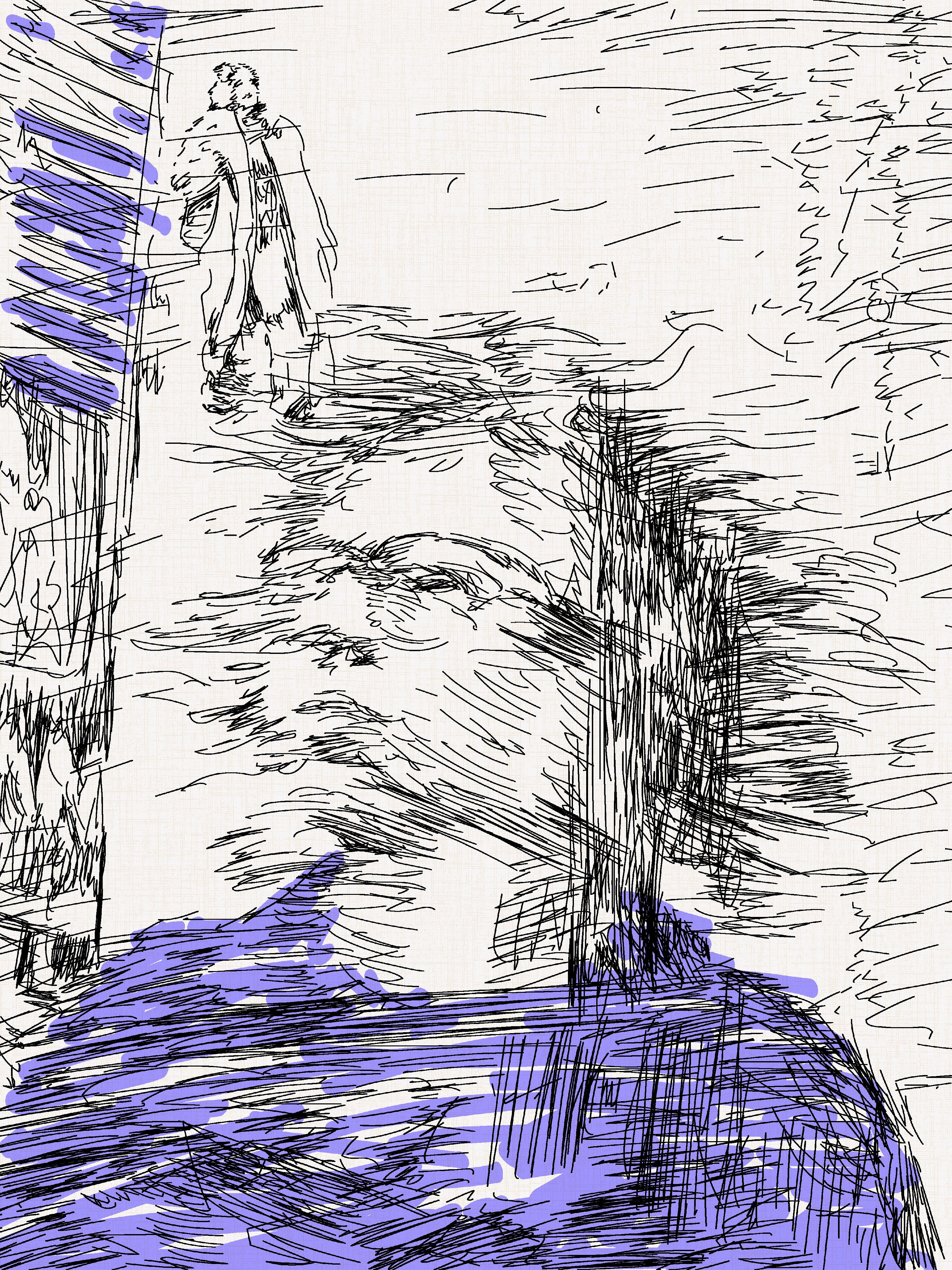 Face in Purple