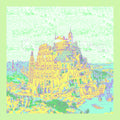 The Tower of Babel NYC Green Scarf